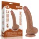 Фаллоимитатор на присоске Sliding Skin Dual Layer Dong Brown 7.5