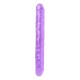 Фаллоимитатор двойной Mr. Rude Crystal Jellies Realistic Double-ended Dildo Purple 12.0