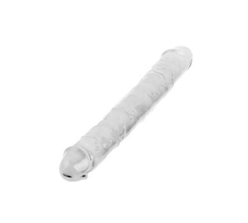 Фаллоимитатор двойной Mr. Rude Crystal Jellies Realistic Double-ended Dildo Clear 12.0