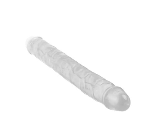 Фаллоимитатор двойной Mr. Rude Crystal Jellies Realistic Double-ended Dildo Clear 12.0