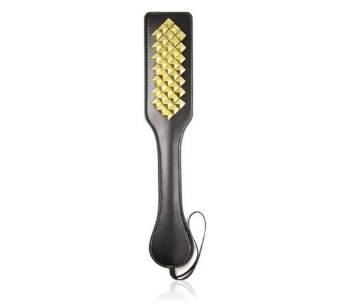 Шлепалка с шипами Fetish Boutique Diamante Spanking Paddle Gold