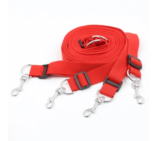 Комплект бондажей для крепления к кровати Bondage Belt Red