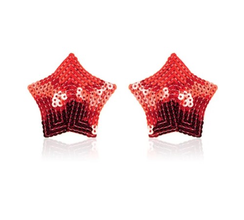 Стикини на соски в форме звезды Nipple Pasties Red