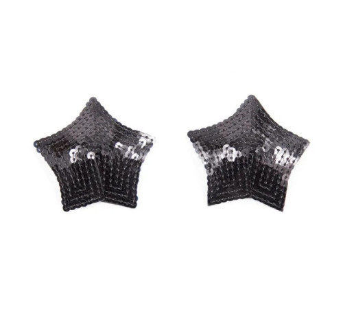 Стикини на соски в форме звезды Nipple Pasties Black