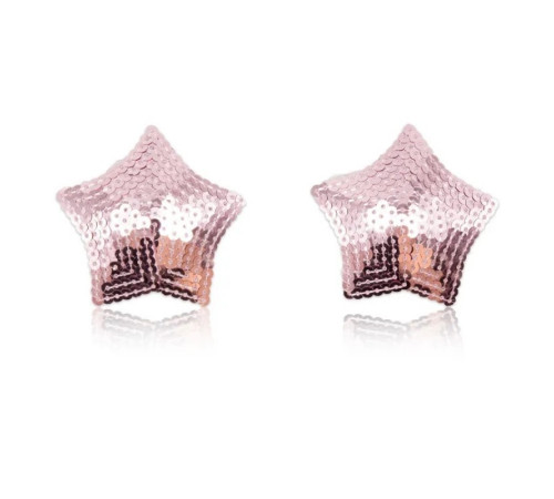 Стикини на соски в форме звезды Nipple Pasties Pink