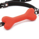 Кляп с зажимами для сосков Nipple Clamps Bone Gag Red