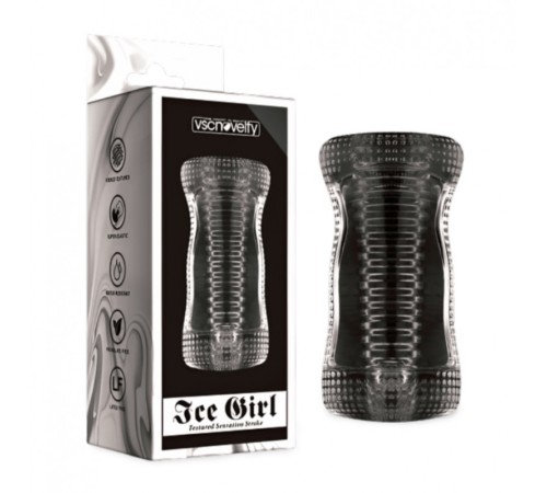 Прозрачный мастурбатор для мужчин Ice Girl Textured Sensation Stroker