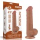 Фаллоимитатор на присоске Sliding Skin Dual Layer Dong Brown 8.0