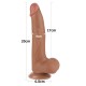 Фаллоимитатор на присоске Sliding Skin Dual Layer Dong Brown 8.5