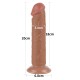 Фаллоимитатор на присоске Sliding Skin Dual Layer Dong Brown 8.0