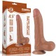 Фаллоимитатор на присоске Sliding Skin Dual Layer Dong Brown 8.5