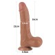 Фаллоимитатор на присоске Sliding Skin Dual Layer Dong Brown 8.5