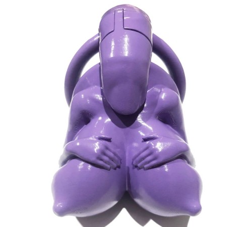 Пояс  для мужчин Big Boobs New Chastity Device Purple