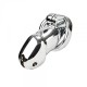 Stainless Steel Press Lock Chastity Cage