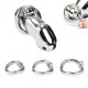 Stainless Steel Press Lock Chastity Cage