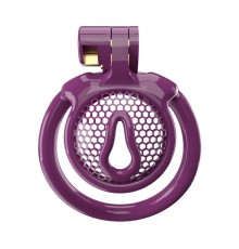 Мужской пояс верности 3D Mini Chastity Cage ZX-1Z Flat Ring Arc-shaped ring Purple