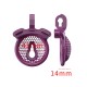 Мужской пояс верности 3D Mini Chastity Cage ZX-1Z Flat Ring Arc-shaped ring Purple