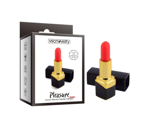 Вибростимулятор в виде губной помады Pleasure Luxury Discreet Lipstick Vibrator