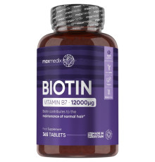 Таблетки для прочности волос Natural Hair Thinning Supplement Maxmedix Biotin