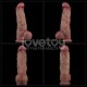 Фаллоимитатор на присоске Dual Layered Silicone Cock XXL 10.5