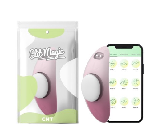 Накладной Масажер Sweet Bomb Panty Vibe App Version White Pink