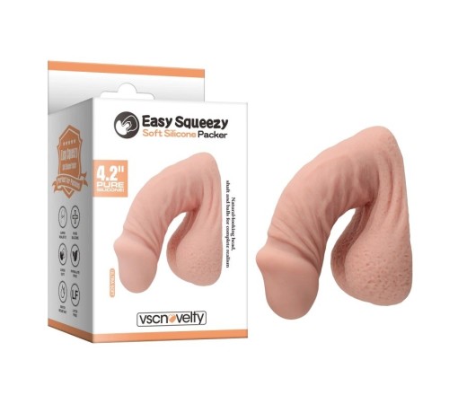 Имитация мужского пениса Easy Squeezy Soft Silicone Packer 4.2