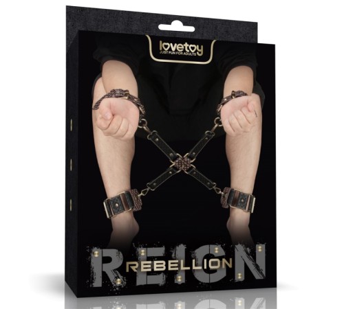 Комплект наручников и наножников Rebellion Reign Hogtie Set