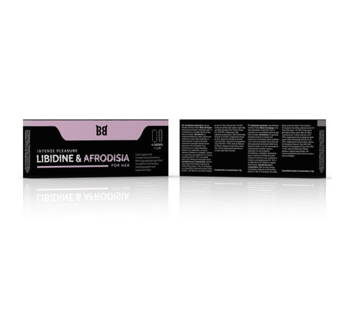 Препарат для женщин Blackbull Libidine Afrodisia Intense Pleasure, 4 таблетки