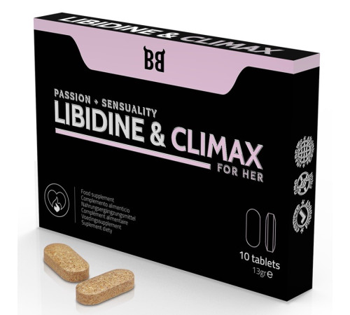 Повышение либидо Blackbull Libidine Climax Increase For Women, 10 капсул