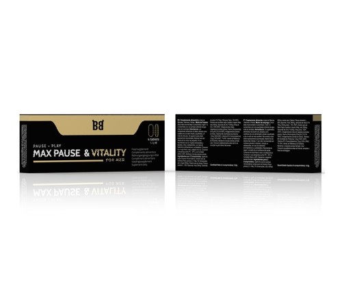 Препарат для задержки задоволення Blackbull Max Pause Vitality Retardant, 4 капсулы