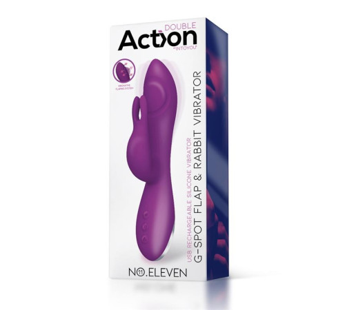 Масажер для женщин Action No Eleven G-Spot Flap Rabbit Vibrator