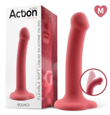 ACTION BOUNCY LIQUID SILICONE DILDO HIPER FLEXIBLE 7.0