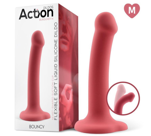 ACTION BOUNCY LIQUID SILICONE DILDO HIPER FLEXIBLE 7.0