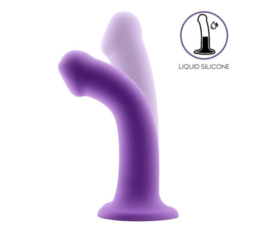 ACTION BOUNCY LIQUID SILICONE DILDO HIPER FLEXIBLE 6.5 - 16.5 CM SIZE S PURPLE