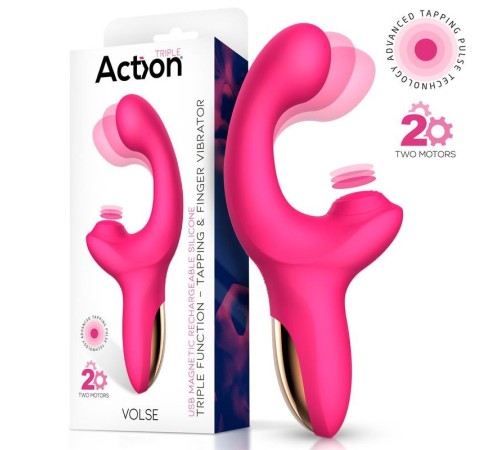 ACTION VOLSE TRIPLE FUNCTION VIBE WITH FINGER AND PULSATION TAPPING