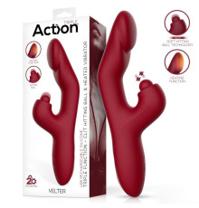 Масажер для женщин Action Velter Triple Function Clit Hitting Ball Heated Vibrator