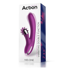 Масажер с клиторальным стимулятором Action NoOne Vibrator Rotating Wheel