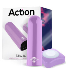 Масажер Action Dhalia Super Vibrating Bullet Purple