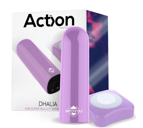 Масажер Action Dhalia Super Vibrating Bullet Purple