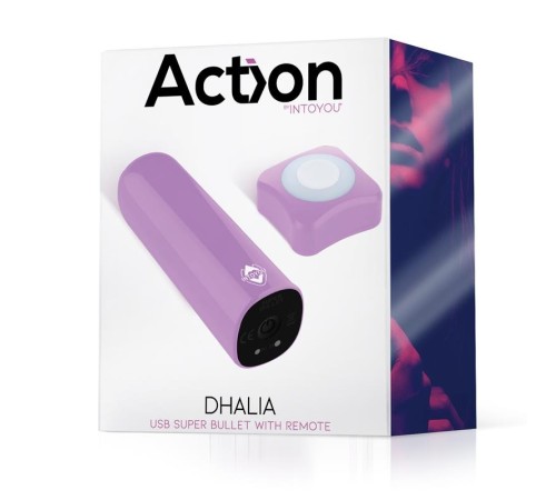 Масажер Action Dhalia Super Vibrating Bullet Purple