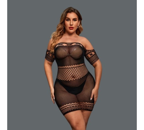 жіночий пеньюар Sexy Fishnet Dress Black