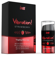 INTT - POWERFUL INTIMATE STIMULANT LIQUID VIBRATING GEL STRAWBERRY 15 ML