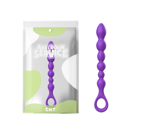 особистий бусы с кольцом Missile Anal Bead Purple