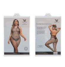 Erotic Mesh Bodysuit and G-string-Black