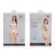 жіночий пеньюар в сетку Lust Prison Mesh Lingerie White