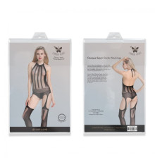 жіночий комбинезон Opaque Seam Garter Stockings Black