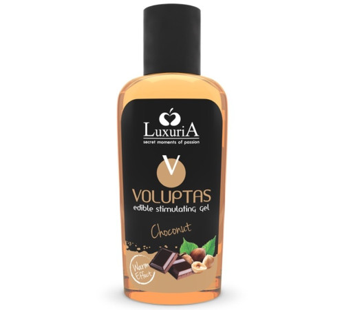 Массажный гель Luxuria Voluptas Edible Massage Gel Warming Effect Choconut, 100 мл