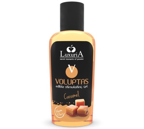 Массажный гель Luxuria Voluptas Edible Massage Gel Warming Effect Caramel, 100 мл