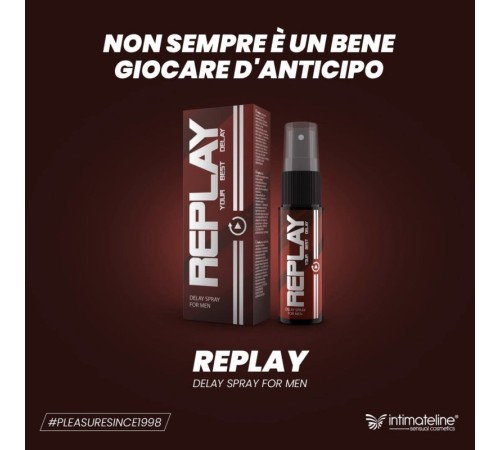 Спрей пролонгатор для мужчин Intimateline Replay Delay Spray Retardant Moisturizing Effect, 20мл