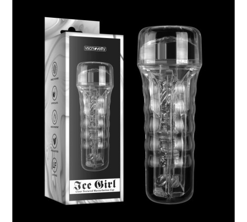 пристрій для мужчин Ice Girl Clear Textured Masturbation Cup